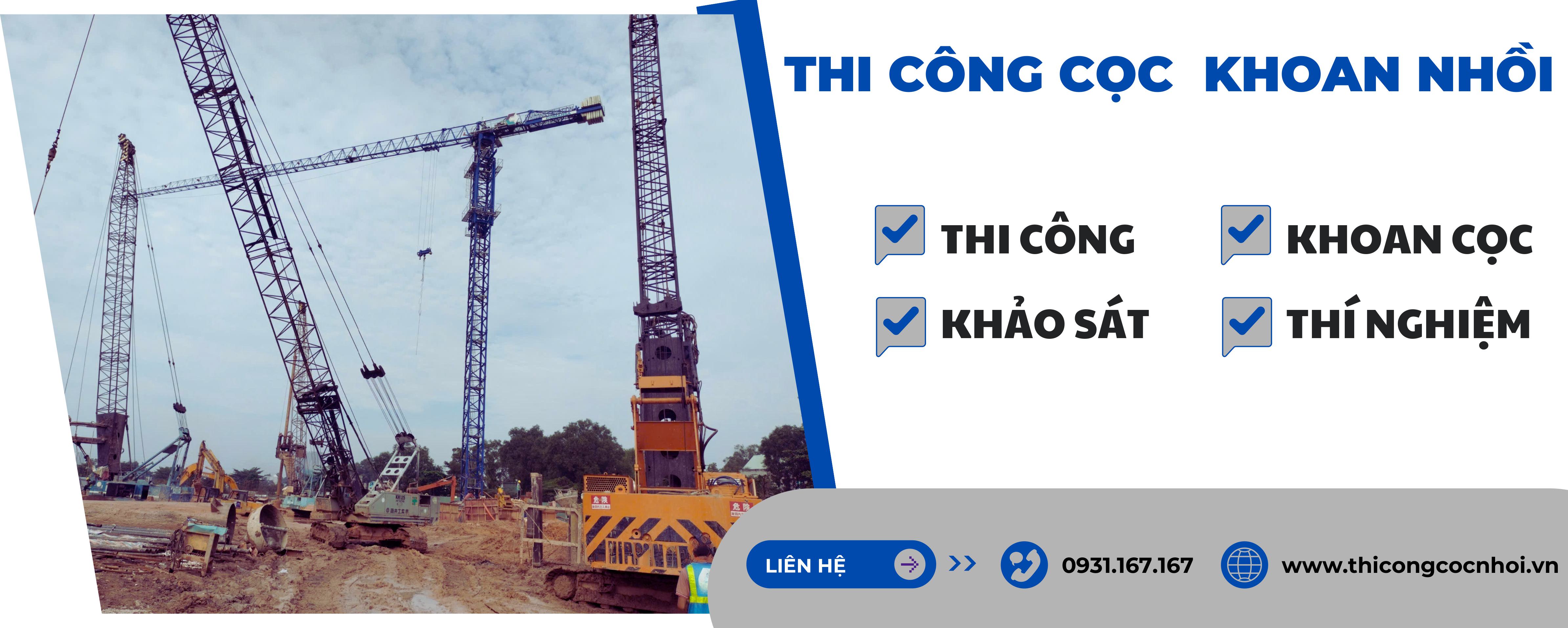 Chuyên thi công cọc khoan nhồi
